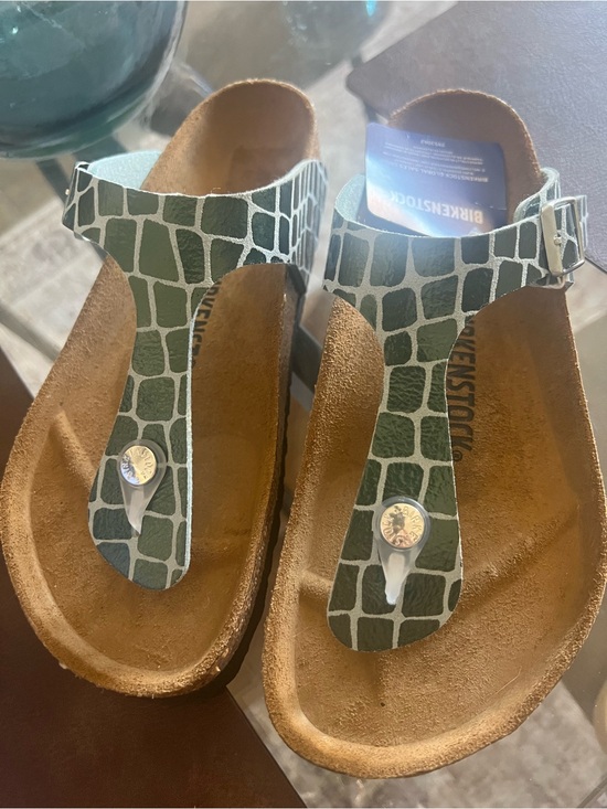Birkenstock Shoes - Birkenstock Black Gizeh Thong Sandals with Cork Footbed